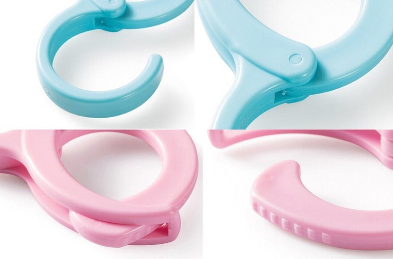 yueton 6pcs Colorful Plastic Multi-Purpose Hanging Hooks Hangers Organizer Utility Laundry Clothes Bag Hooks for Home, Office, Workshop, Exhibition - Image 3